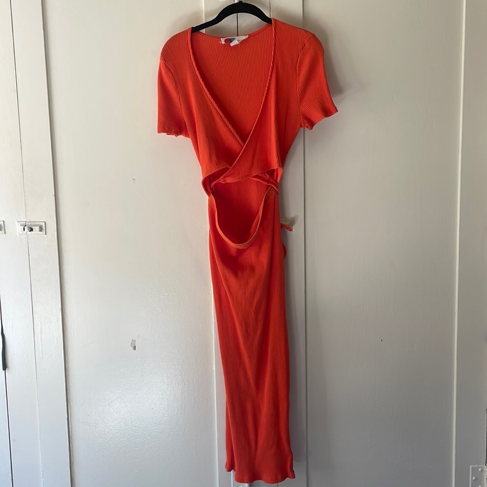 Free people orange dress